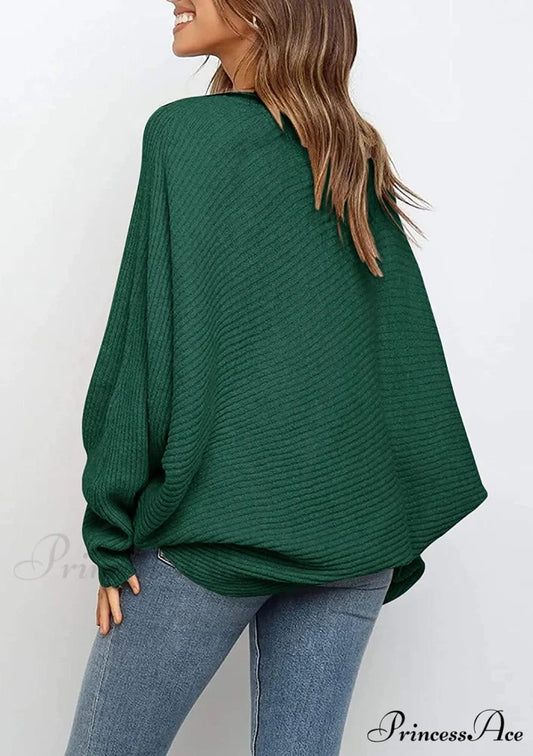 Women’s Oversized Long Bat Sleeve Sweater