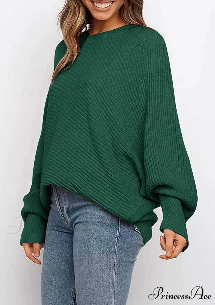 Women’s Oversized Long Bat Sleeve Sweater