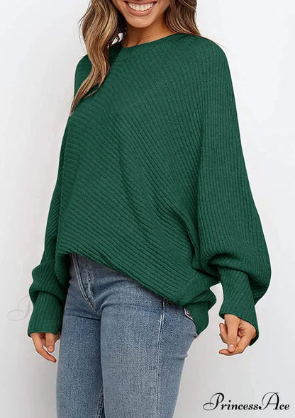 Women’s Oversized Long Bat Sleeve Sweater