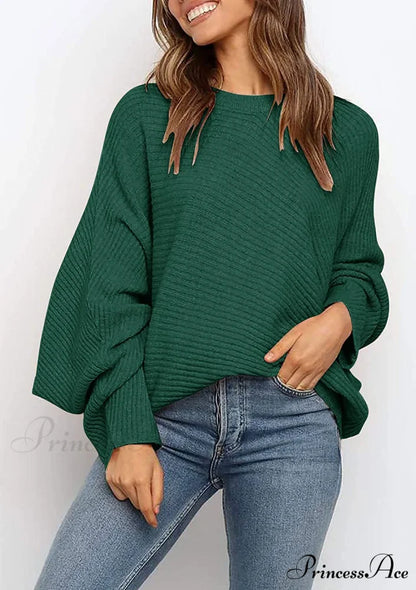 Women’s Oversized Long Bat Sleeve Sweater