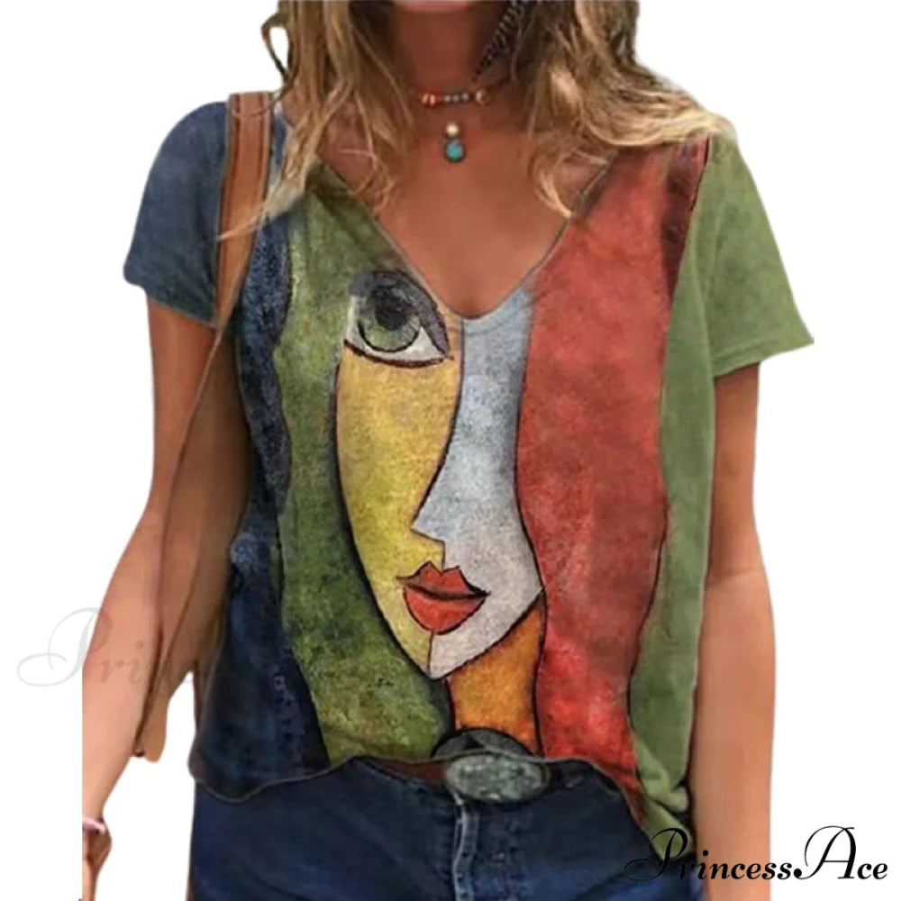 Women’s Summer Casual Oversize Print Shirt