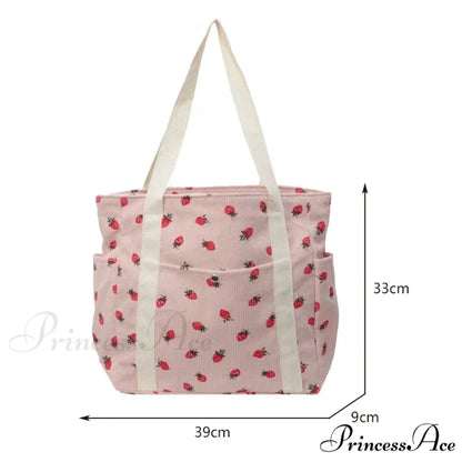 Woodland Ribbed Basic Shoulder Bag shoulder-250126