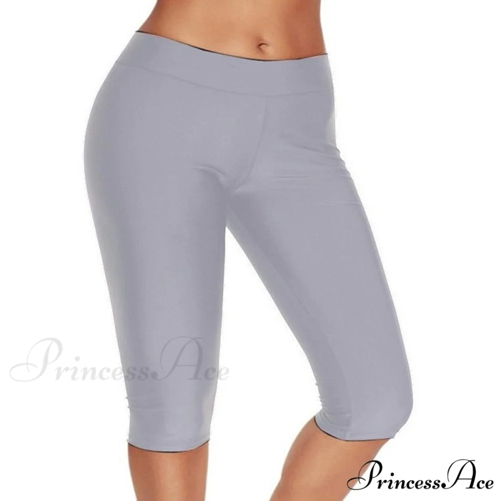 Workout Running Fitness Leggings Leggings Light Gray / S