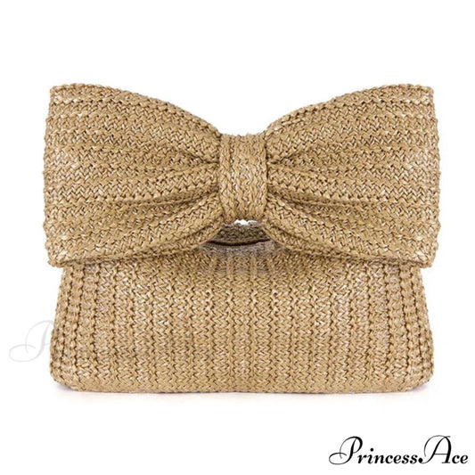 Woven Bow Purse Wristlet wristlet-250126