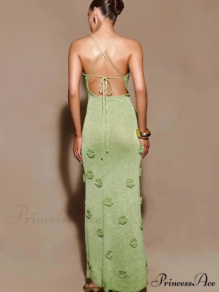 Woven Noodle Holiday Gown vacationdress-250223