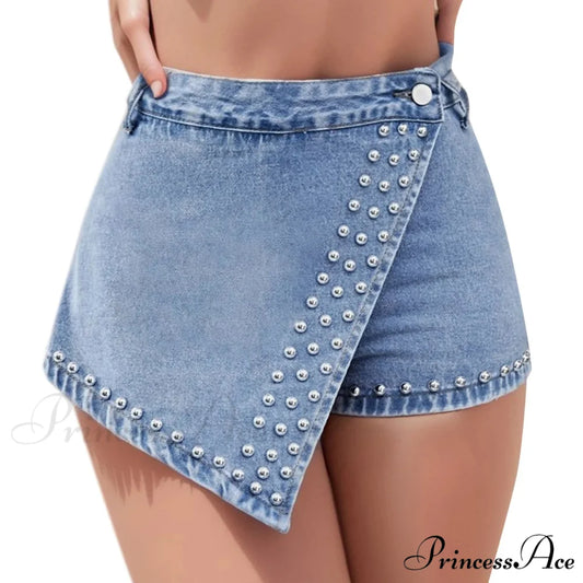 Wrap Unconventional Slim Denim Brief short-250223