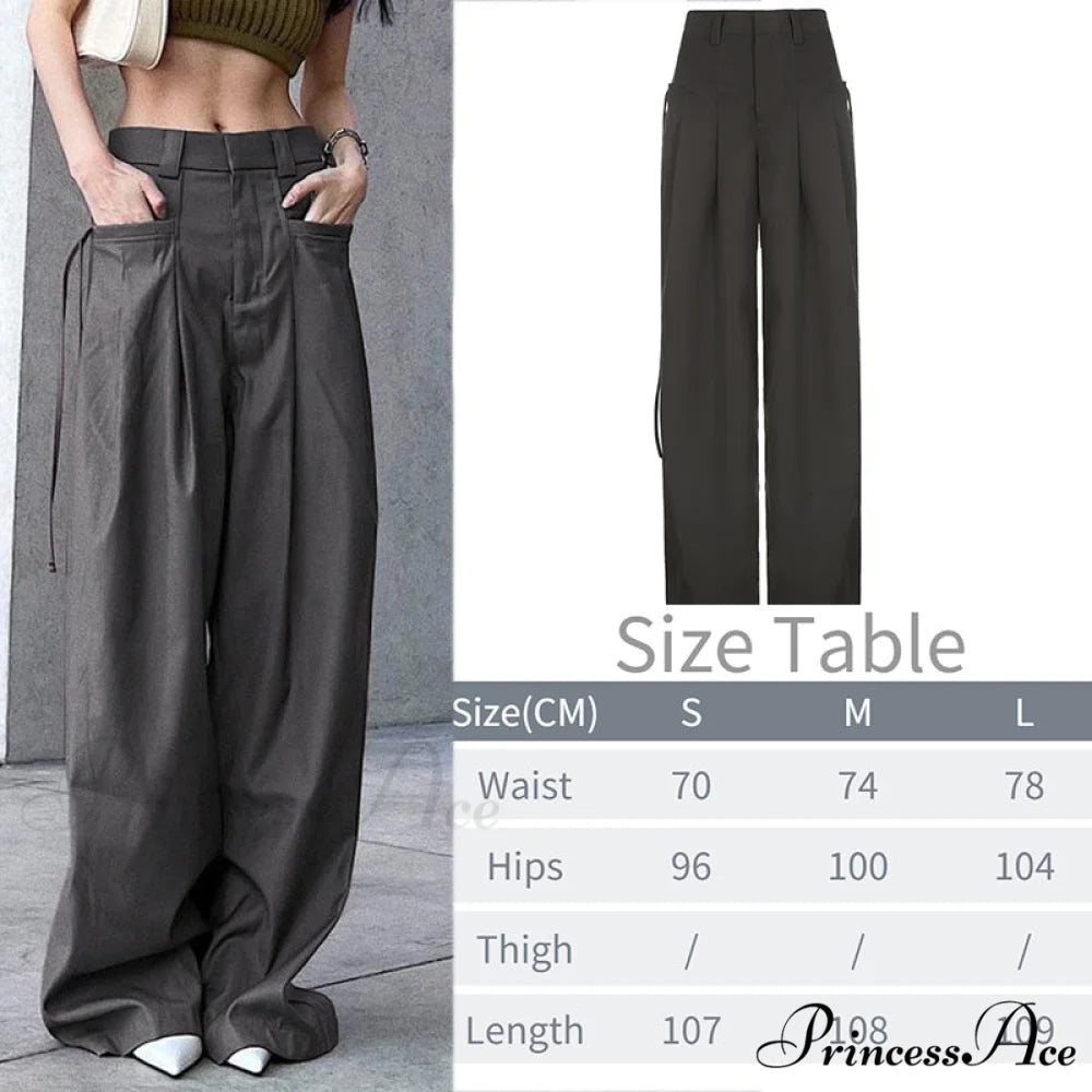 Y2K Baggy Streetwear Fairycore Cargo Pants Gray8 / S