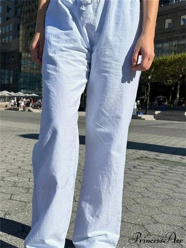 Y2K Banded Cinched Baggy Direct Urban Pant BLUE / S pant-250223