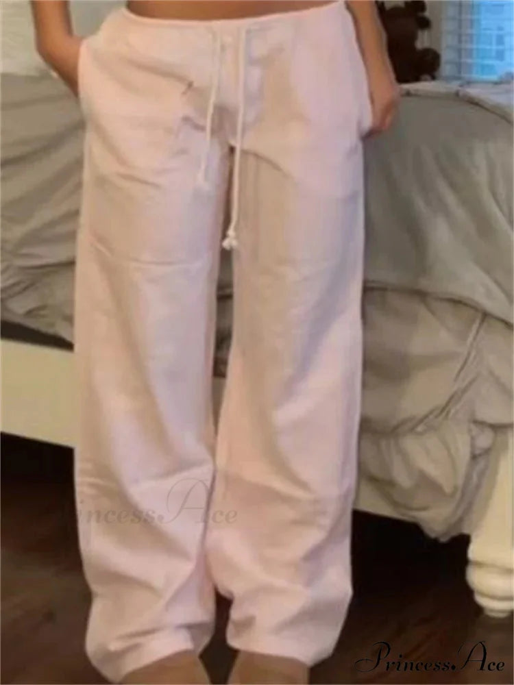 Y2K Banded Cinched Baggy Direct Urban Pant PINK / S pant-250223