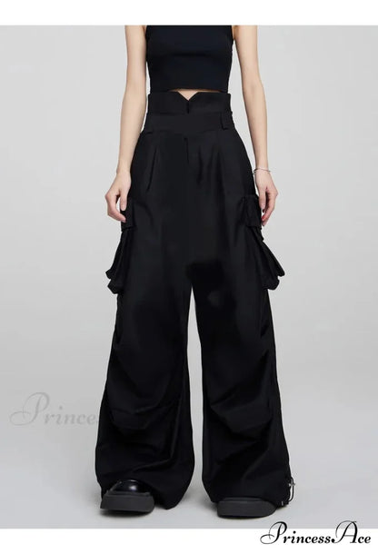 Y2K Chic Cargo Halloween Pants Belt less style / S
