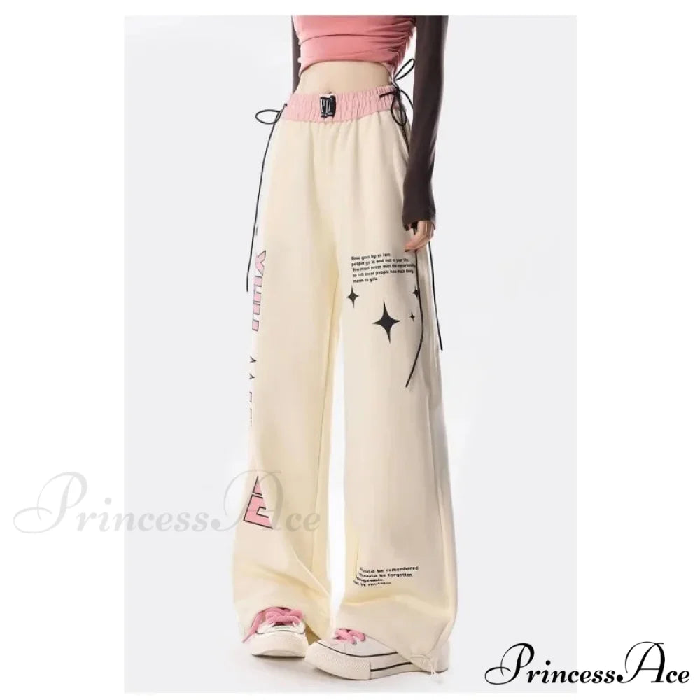 Y2K Correspondence Printed Trousers pants-241228