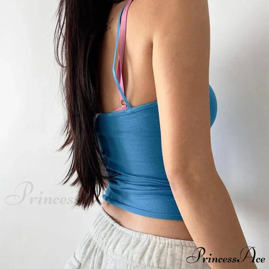 Y2K Gathered Ribbon Slim Fit Vintage Open-Back Cute Fairy Flirt Crop Top croptop-250126