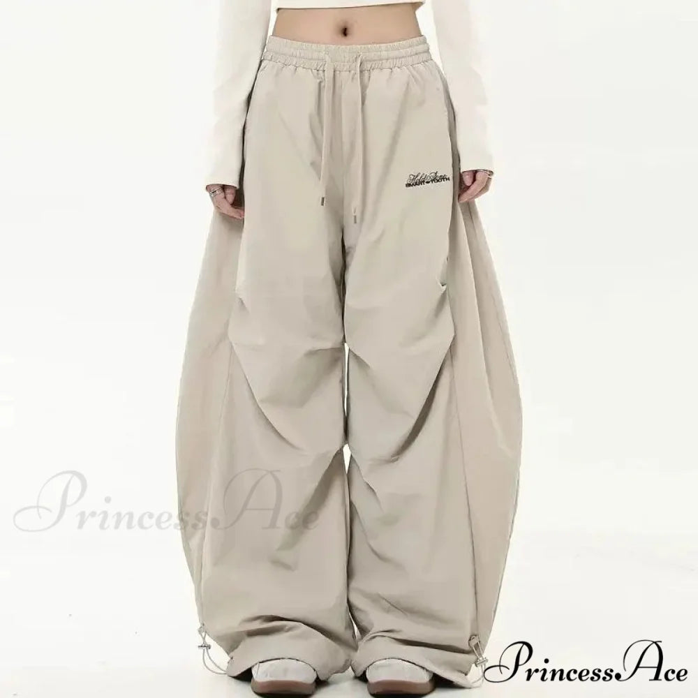 Y2K Harajuku Women Broad Leg Trousers kaqi / S pants-241228