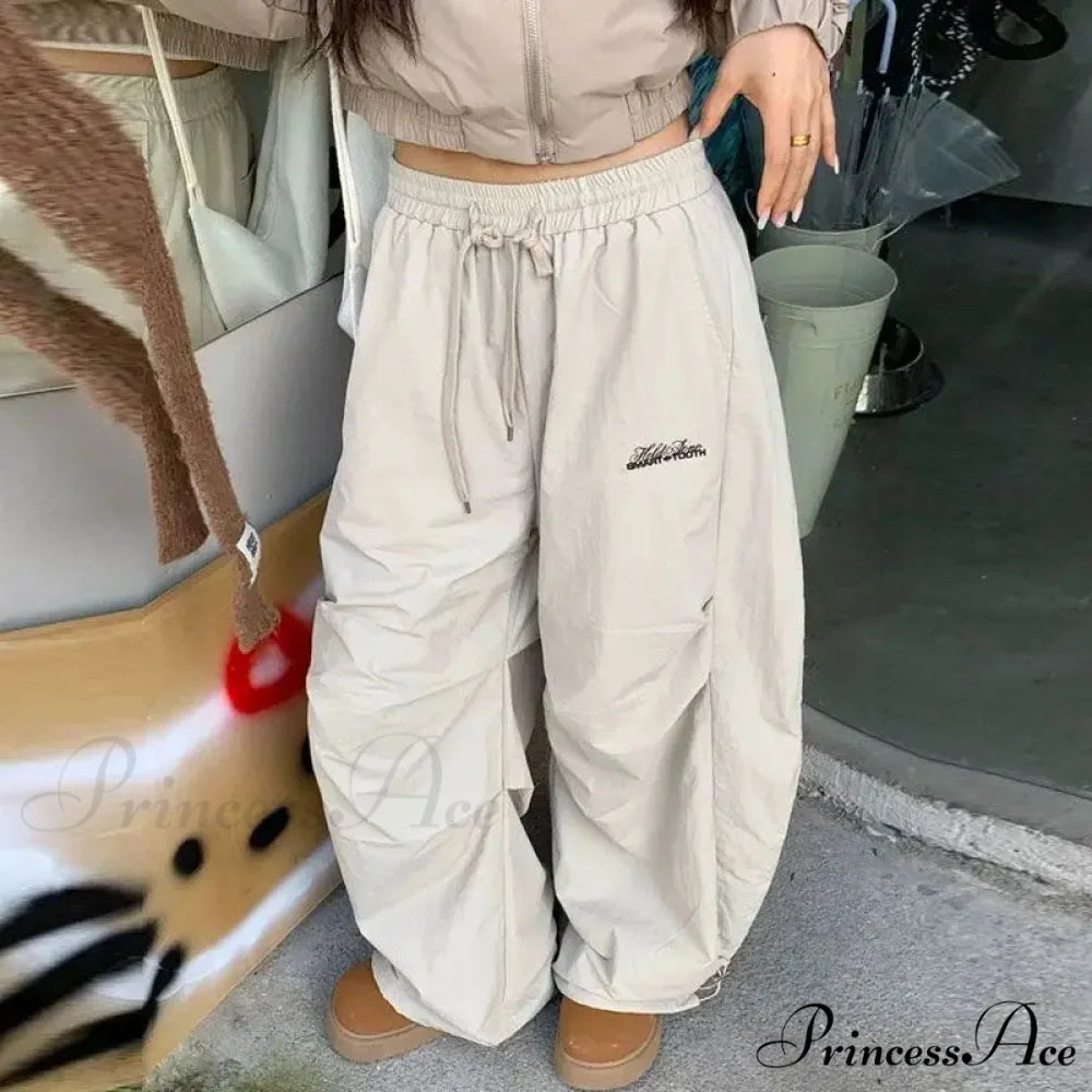 Y2K Harajuku Women Broad Leg Trousers pants-241228