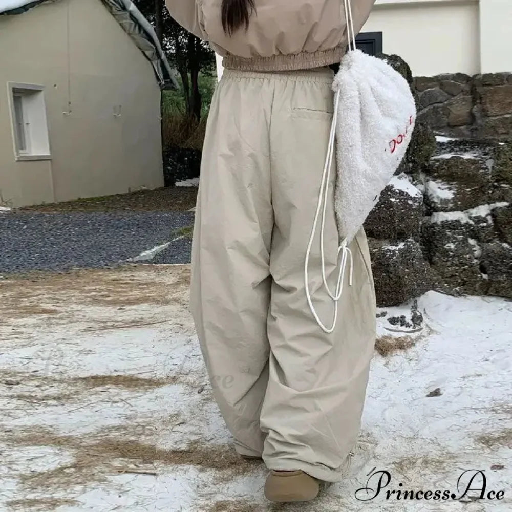 Y2K Harajuku Women Broad Leg Trousers pants-241228