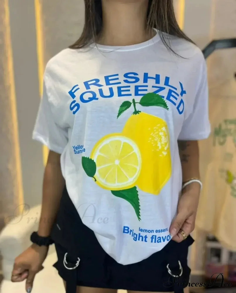 Y2K Informal Wine Bottle Graphic T-shirt white2 / S t-shirt-250223