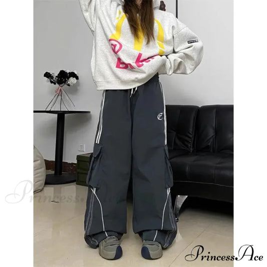 Y2K Large Cargo Trousers pants-241228