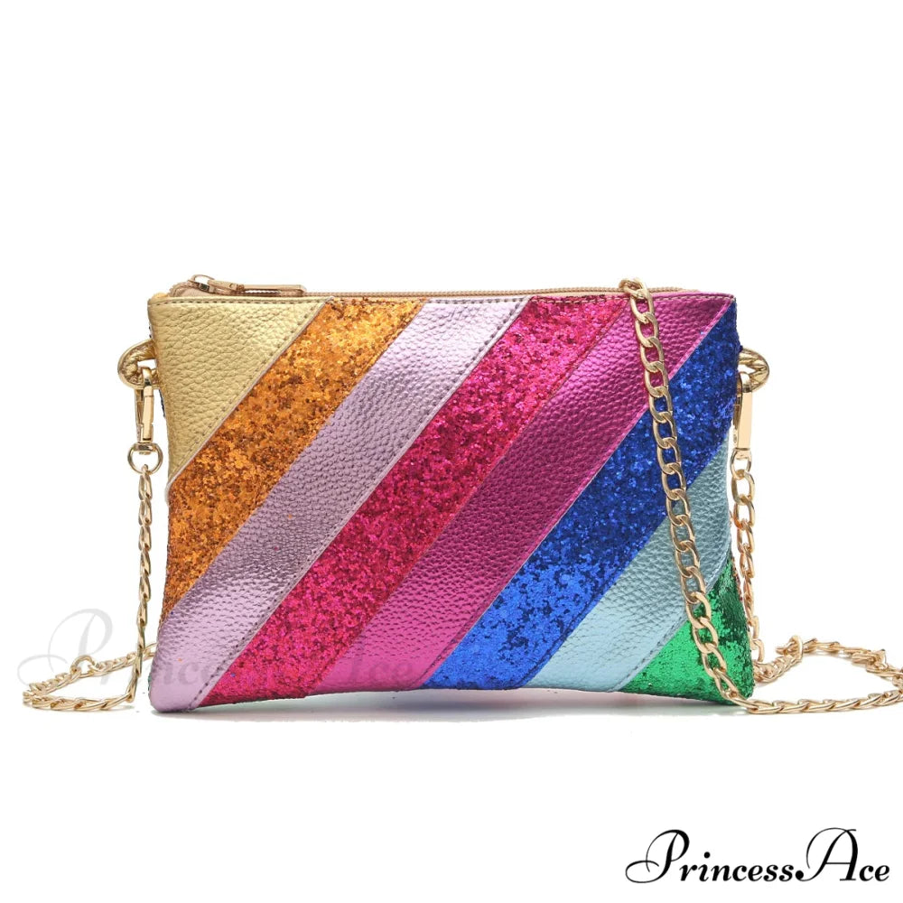 Y2K Shiny PU Leather Patchwork Wristlet MULTI wristlet-250126