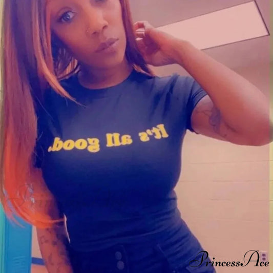 Y2k Sleek Tailored Cropped Infant T-shirt Black / S t-shirt-250223