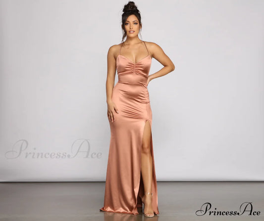 Yara Formal Stylish Lace-Up Mermaid Dress