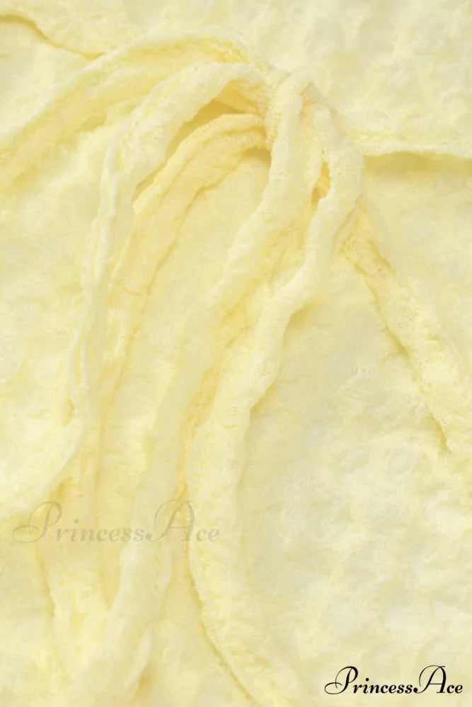 Yellow Tie-back Pack Hip Dress