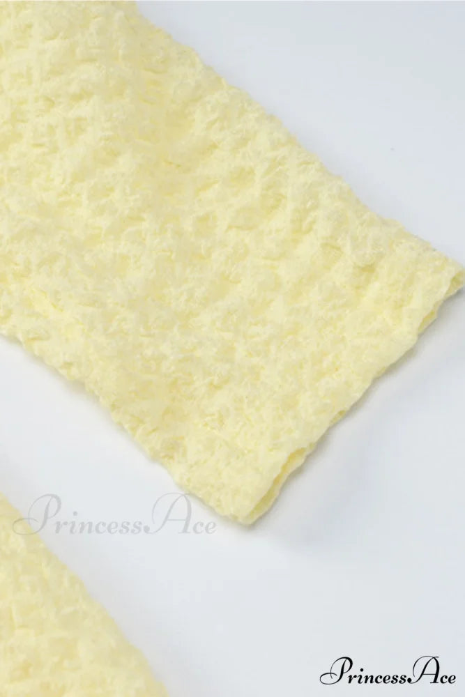 Yellow Tie-back Pack Hip Dress