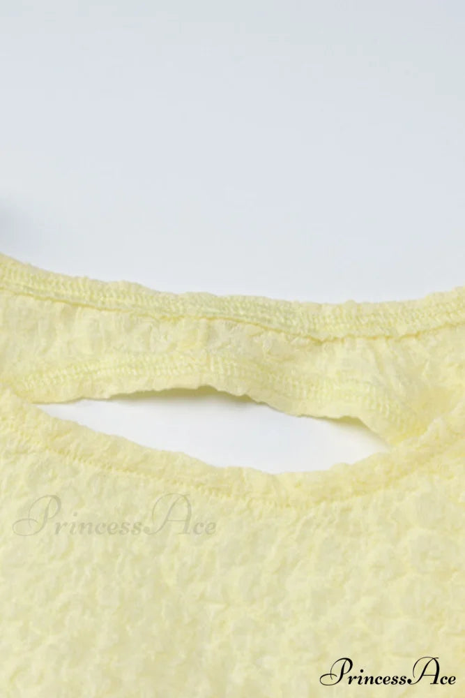 Yellow Tie-back Pack Hip Dress