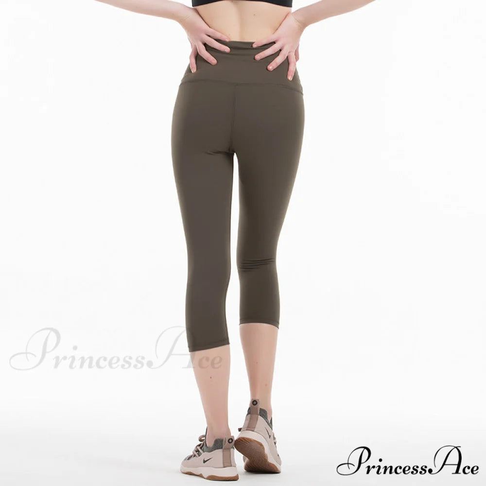 Yoga Crop High Waist Sports Capris Leggings Forest Green / XXS(2)