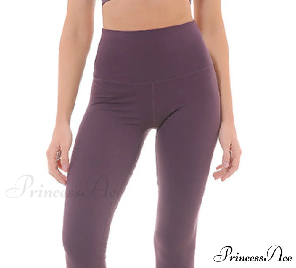 Yoga Crop High Waist Sports Capris Leggings Vintage grape / XXS(2)