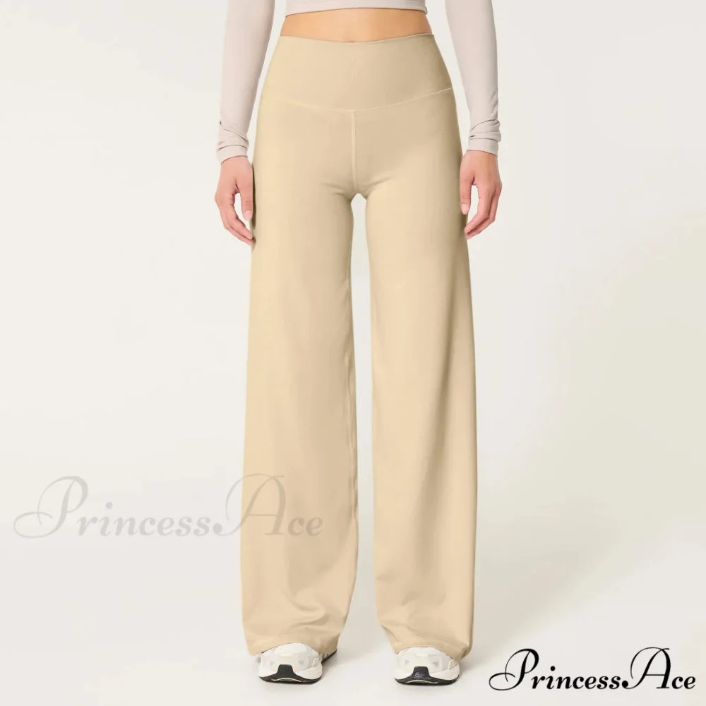 Yoga Lean Fit High-Rise Flexible Athletic Pant Khaki / S pant-250223