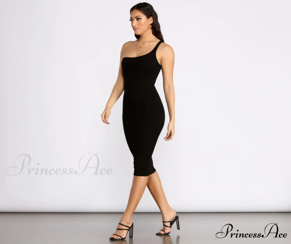 You’re The One Charming Bodycon Midi Dress