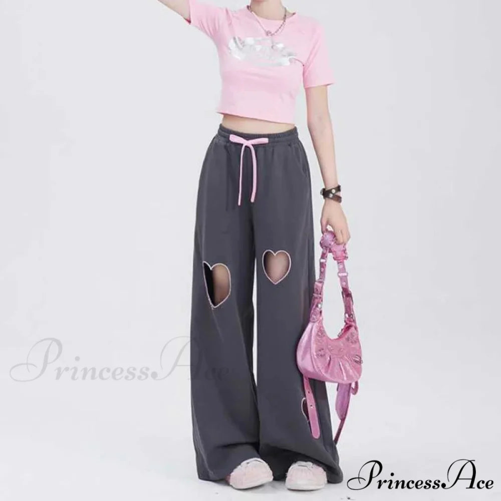 Youth Retro Affection Informal Straight Trousers pants-241228