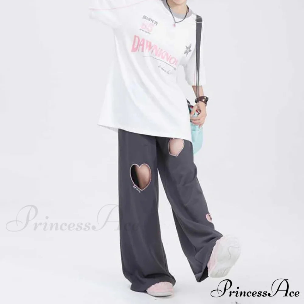 Youth Retro Affection Informal Straight Trousers pants-241228