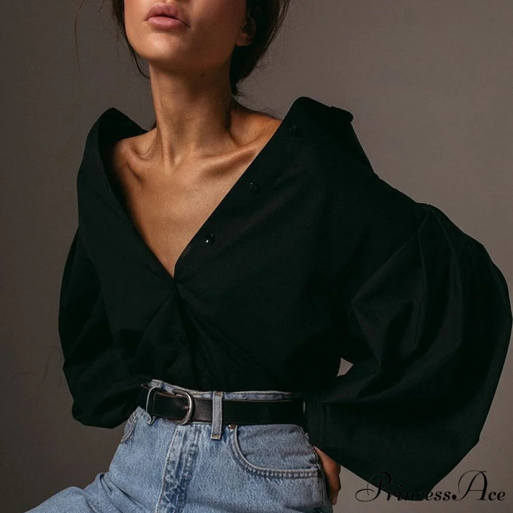 Yurena Blouse Black / S